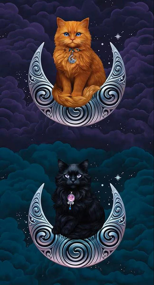 Celtic Cats Quilt Fabric Panel By Riley Blake Designs