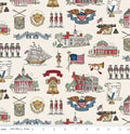 Independence Main Cream Colonial America Quilt Fabric By Riley Blake Designs