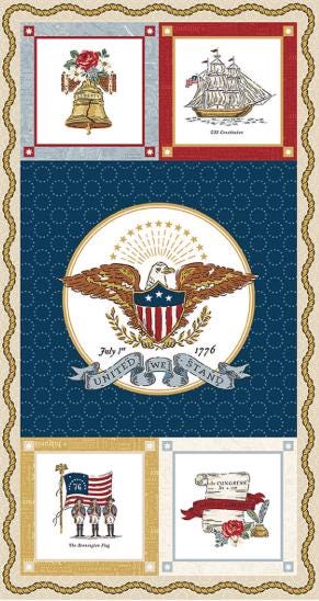 Independence Quilt Fabric Panel By Riley Blake Fabrics