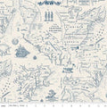 Independence Colonial Map Cream Quilt Fabric By Riley Blake Designs