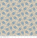 Independence Drums Beige Quilt Fabric By Riley Blake Designs