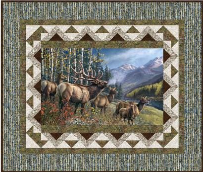 Quilt Kit-Calling You Timber Trails Elk