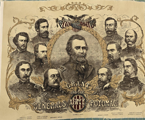 Commemorative Collections Civil War Union Generals Quilt Fabric Panel By Windham Fabrics