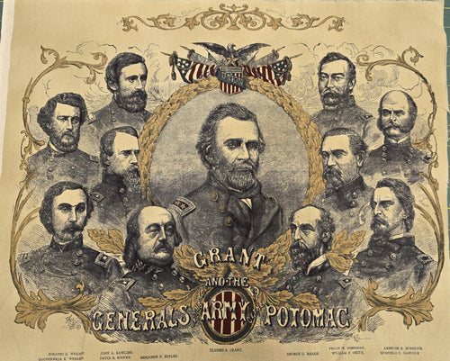 Commemorative Collections Civil War Union Generals Quilt Fabric Panel By Windham Fabrics