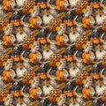 Night Owl Packed Owls and Pumpkins Quilt Fabric By Northcott Fabrics