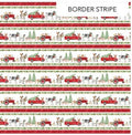 Barnyard Christmas Boarder Quilt Fabric by Northcott Fabrics