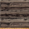 Winterwind Stable Woody Brown Boards Quilt Fabric by Hoffman Fabrics