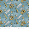 Coastal Guardians Nautical Instruments Allover Quilt Fabric By Henry Glass & Co.