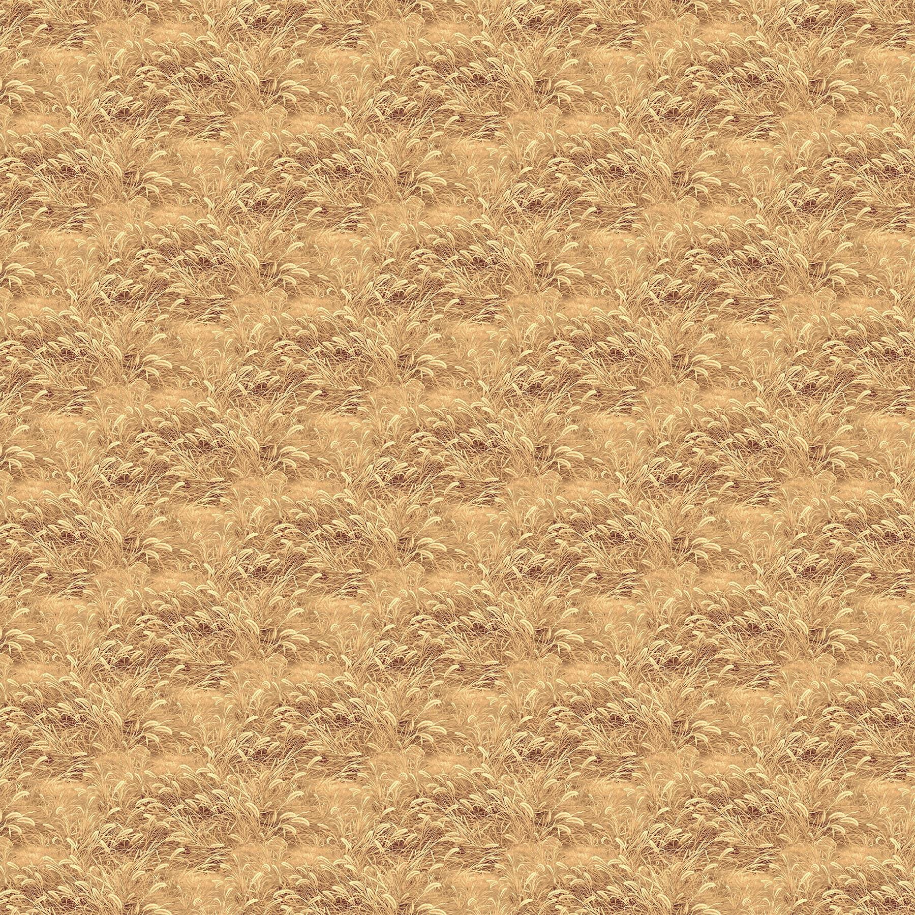 Birchwood Whitetail Deer Brown Grass Quilt Fabric By Northcott