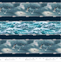 Coastal Guardians Stormy Seas Border Stripe Quilt Fabric By Henry Glass & Co.