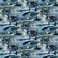 Voyage Orcas Allover Quilt Fabric By Northcott Fabrics.