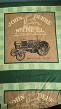 John Deere Tractor Model "N" Water Boy Fabric Pillow Panel