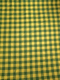 Green and Yellow Plaid Quilt Fabric by Daisy Kingdom