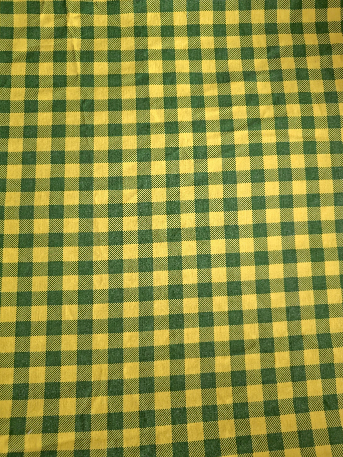 Green and Yellow Plaid Quilt Fabric by Daisy Kingdom