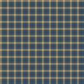Birchwood Whitetail Deer Blue and Tan Plaid Quilt Fabric By Northcott