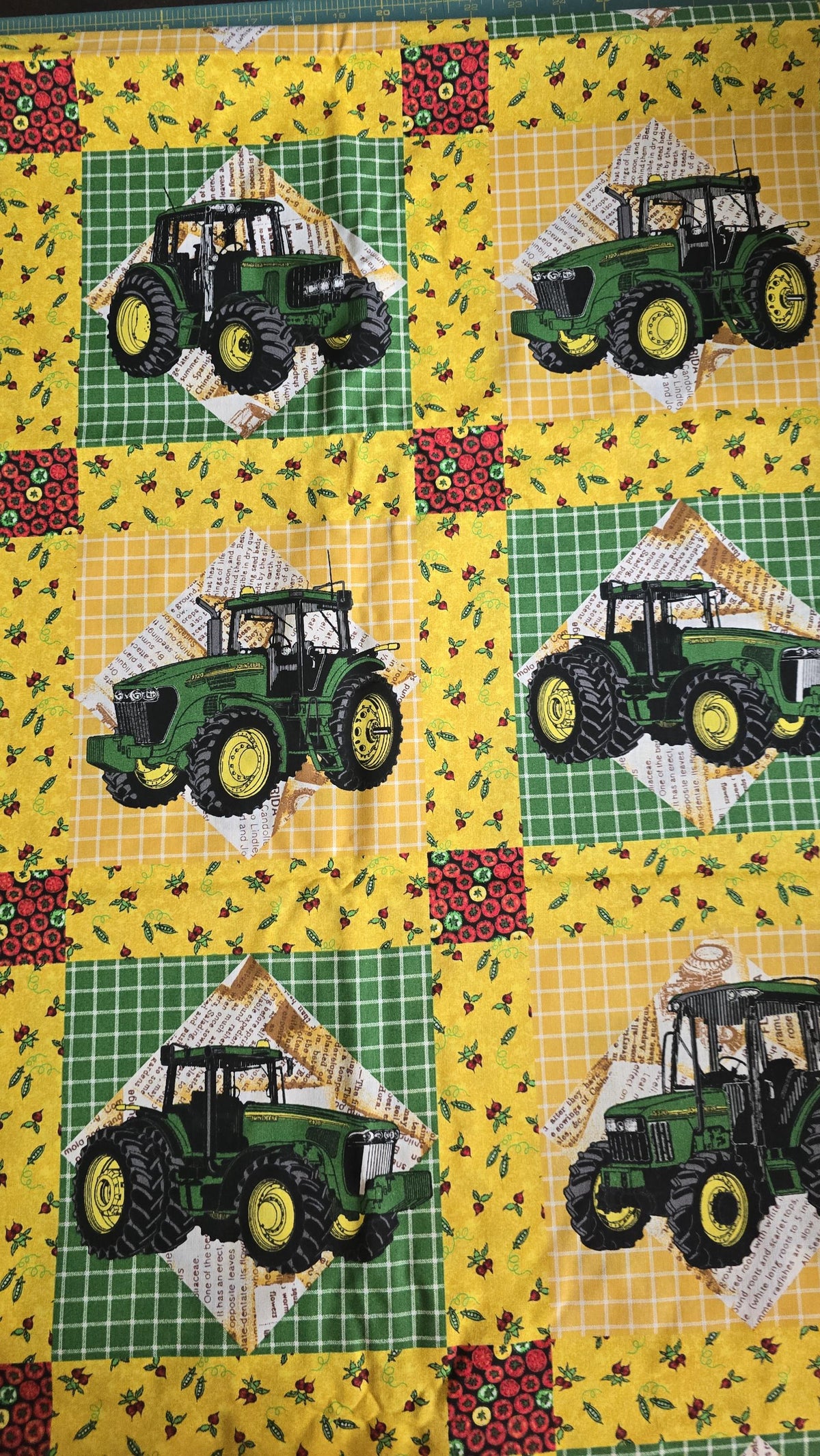 John Deere Tractors Quilt Fabric