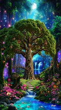 Fairy Forest Quilt Fabric Panel By Timeless Treasures