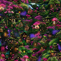 Fairy Forest Houses Allover Quilt Fabric by Timeless Treasures