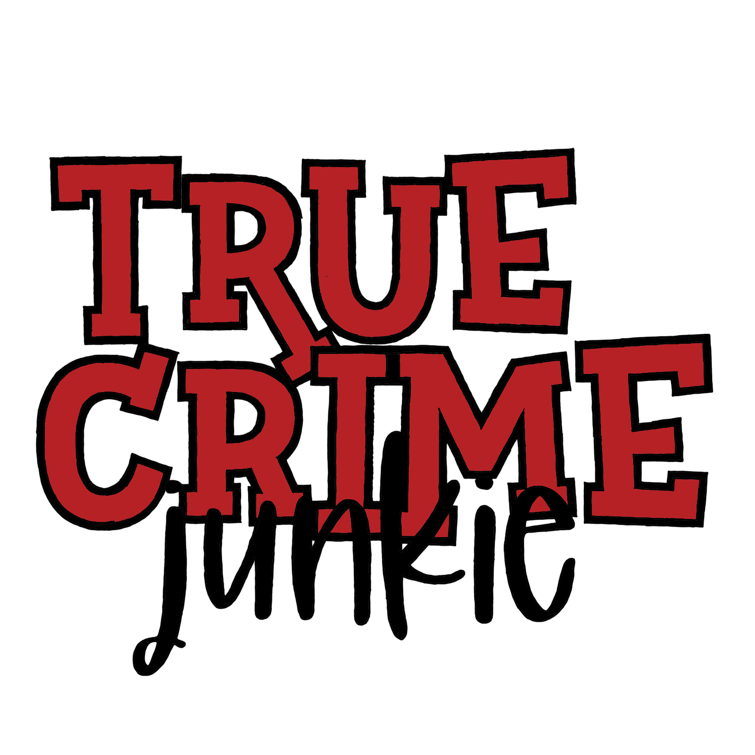 True Crime Junkie Vinyl Sticker