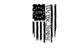 1776 We The People Distressed Flag Vinyl Sticker/Decal